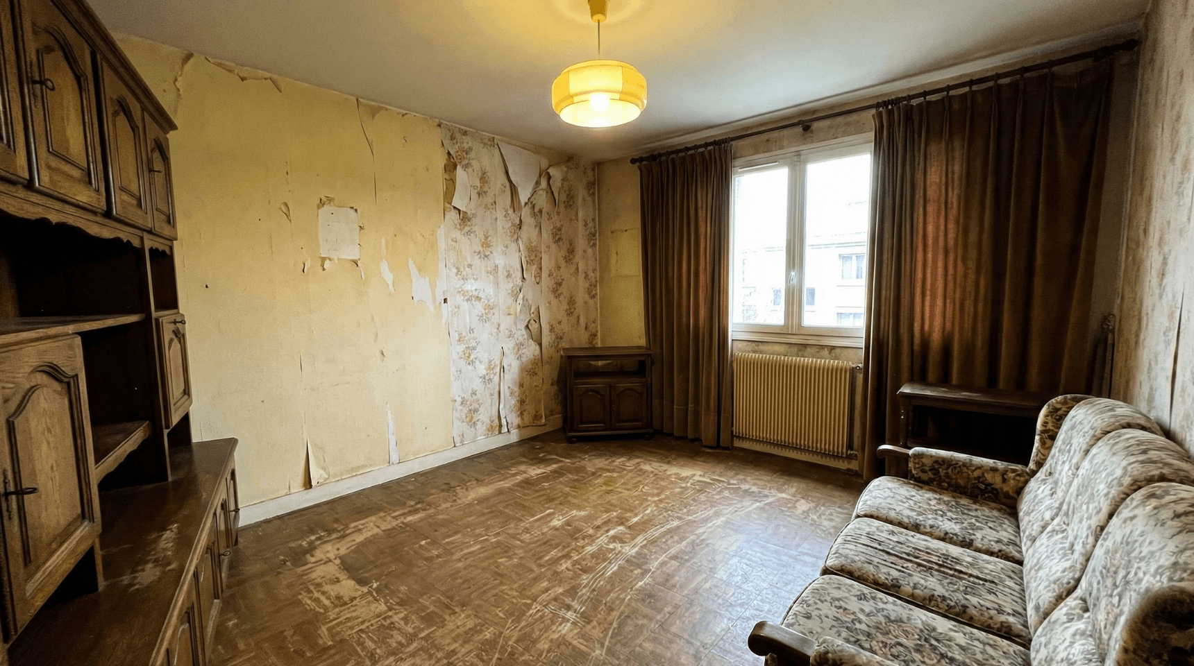 Pièce avant décoration — Chambre